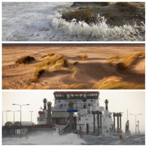 Drieling storm Schiermonnikoog 